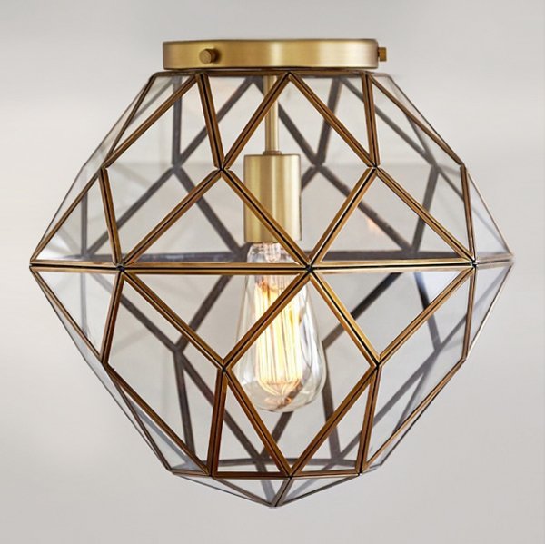 Потолочный светильник Glass & Metal Mount Потолочный светильник Glass & Metal Mount в Липецке | Loft Concept