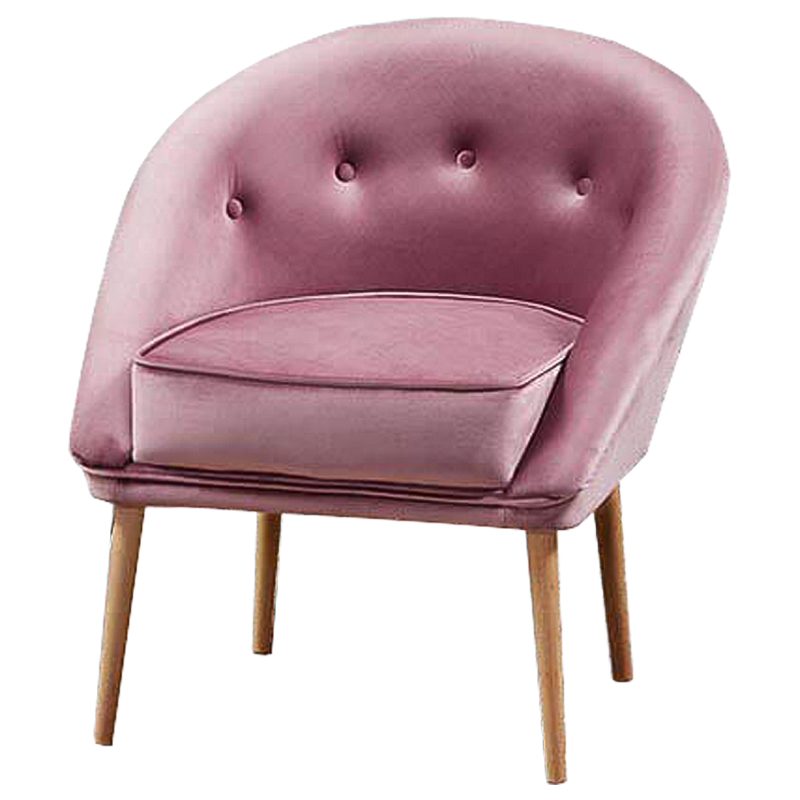 Кресло Gwyn Chair pink Розовый Древесина Кресло Gwyn Chair pink Розовый Древесина в Липецке | Loft Concept