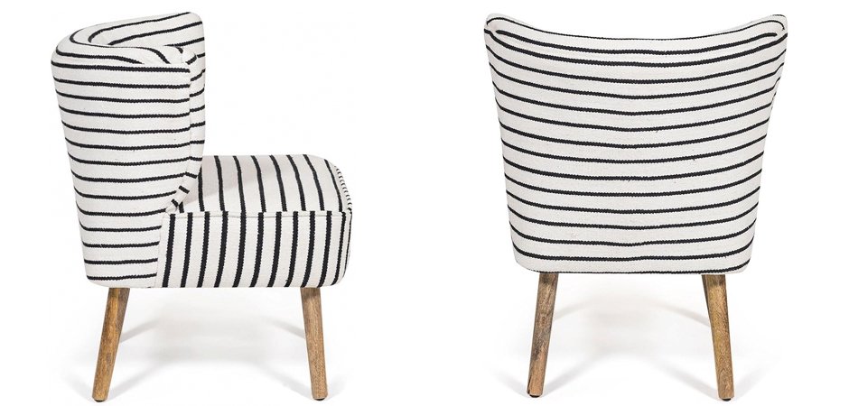 Кресло Black and White Stripes Кресло Black and White Stripes - Loft-Concept в Липецке