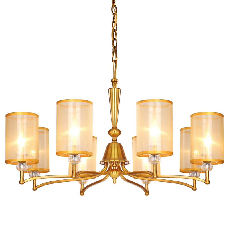 Люстра Boniface Chandelier 85 Латунь Золотой Шампань Прозрачный Люстра Boniface Chandelier 85 Латунь Золотой Шампань Прозрачный в Липецке | Loft Concept