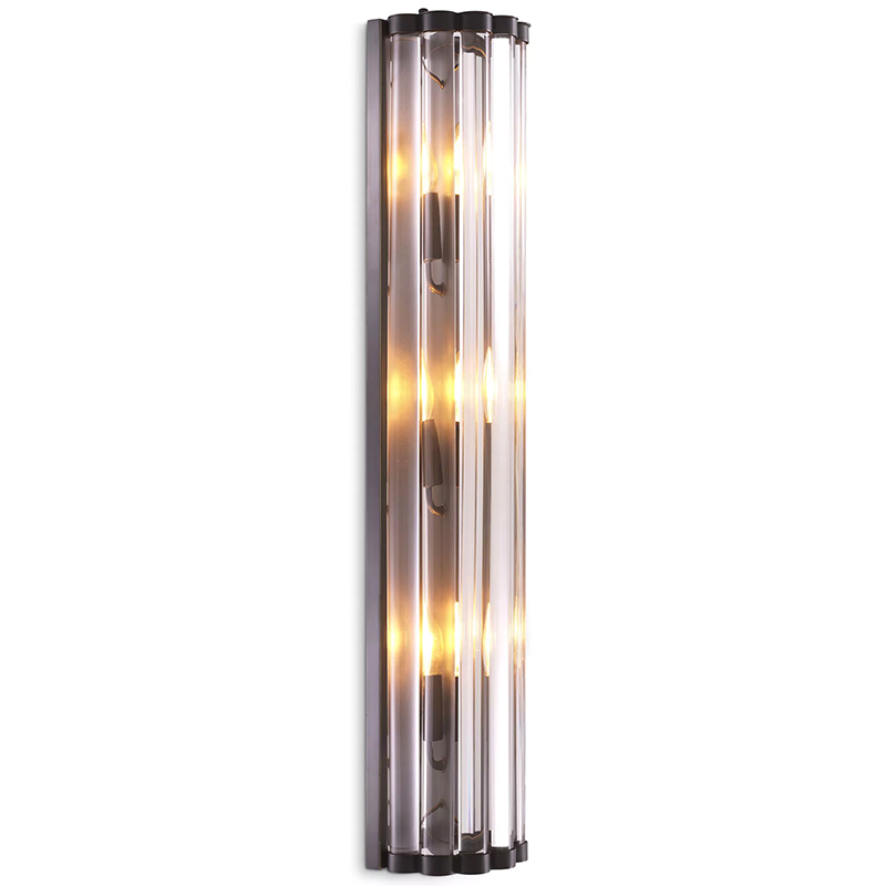 Бра Eichholtz Wall Lamp Amalfi L Bronze Темная бронза Прозрачное Стекло Бра Eichholtz Wall Lamp Amalfi L Bronze Темная бронза Прозрачное Стекло в Липецке | Loft Concept