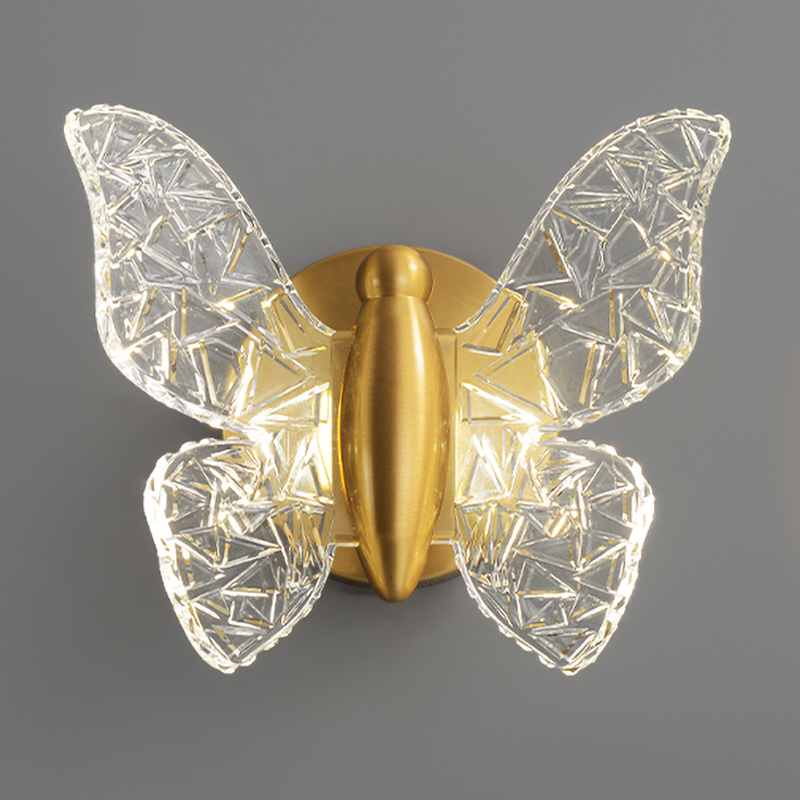 Бра Butterfly Wall Lamp Н Латунь Прозрачный Бра Butterfly Wall Lamp Н Латунь Прозрачный в Липецке | Loft Concept