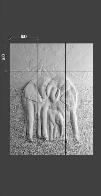 Барельеф ELEPHANTS Барельеф ELEPHANTS в Липецке