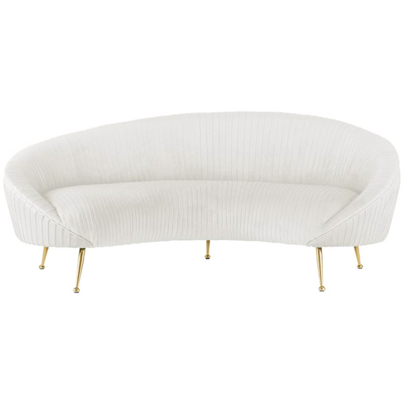 Диван Pebernat Lounge Sofa white Золотой Белый в Липецке | Loft Concept 