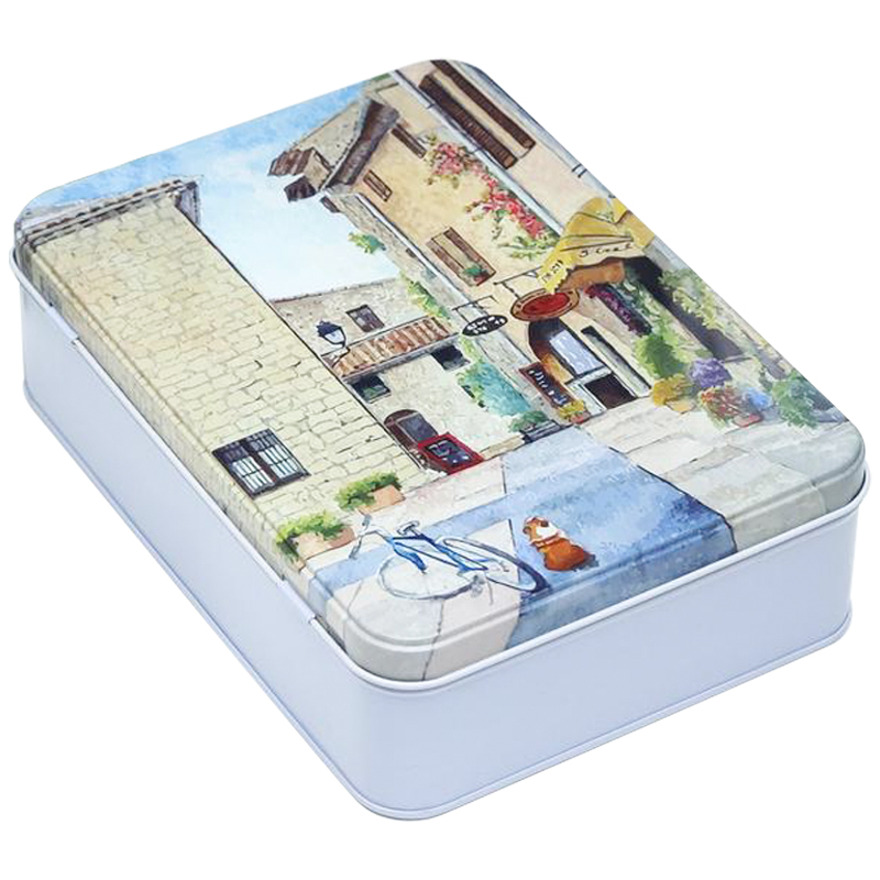 Шкатулка металлическая Sunny Street Rectangular Metal Box Мульти Шкатулка металлическая Sunny Street Rectangular Metal Box Мульти в Липецке | Loft Concept