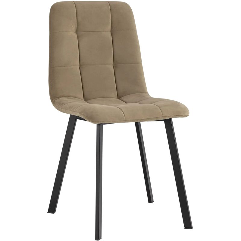 Стул NANCY S Chair Коричневый Велюр Коричневый Черный Стул NANCY S Chair Коричневый Велюр Коричневый Черный в Липецке | Loft Concept