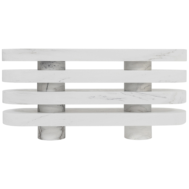 Консоль Console Thalie Joris Poggioli Белый Мрамор Bianco Серый Консоль Console Thalie Joris Poggioli Белый Мрамор Bianco Серый в Липецке | Loft Concept