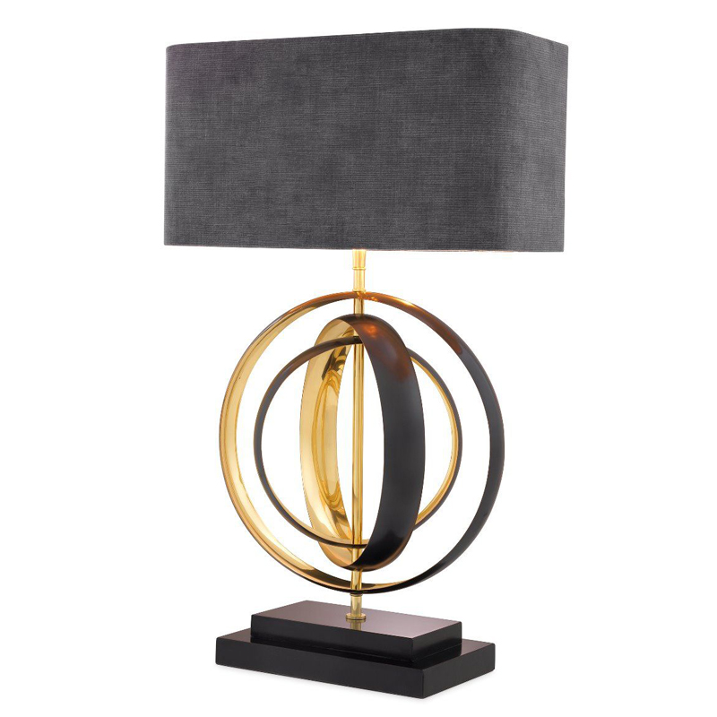 Настольная лампа Eichholtz Table Lamp Riley Серый Черный Латунь Настольная лампа Eichholtz Table Lamp Riley Серый Черный Латунь в Липецке | Loft Concept