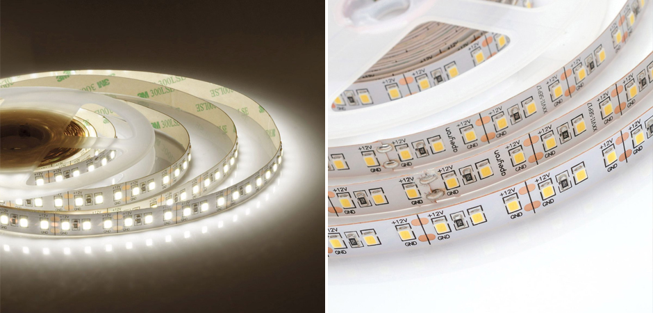 Светодиодная лента 14,4W/m 120LED/m 2835SMD теплый белый Светодиодная лента 14,4W/m 120LED/m 2835SMD теплый белый - Loft-Concept в Липецке
