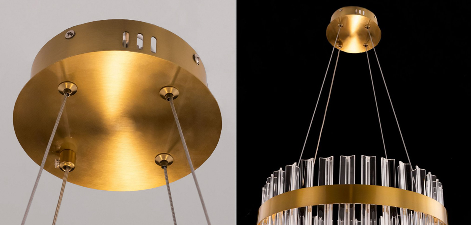 Круглая Люстра Кольцо Хрусталь диаметр 40 см RING Saturno Not Baroncelli Brass Круглая Люстра Кольцо Хрусталь диаметр 40 см RING Saturno Not Baroncelli Brass - Loft-Concept в Липецке