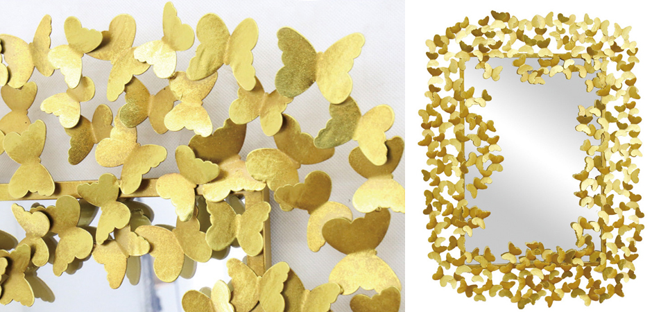 Зеркало Golden Butterflies Mirror Зеркало Golden Butterflies Mirror - Loft-Concept в Липецке
