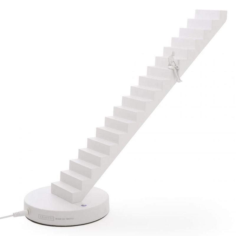Настольная лампа Seletti Verso Lamp White Белый Настольная лампа Seletti Verso Lamp White Белый в Липецке | Loft Concept