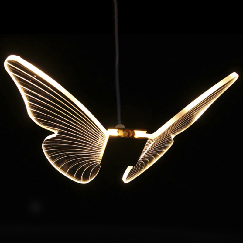Butterfly Pendant Lamp D Глянцевое золото Прозрачный Butterfly Pendant Lamp D Глянцевое золото Прозрачный в Липецке | Loft Concept