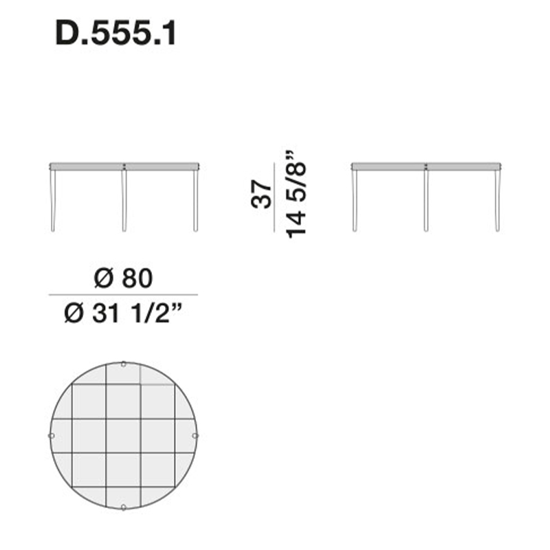 Дизайнерский круглый кофейный стол со стеклянной столешницей Gio Ponti D.555.1 Coffee Table Дизайнерский круглый кофейный стол со стеклянной столешницей Gio Ponti D.555.1 Coffee Table в Липецке