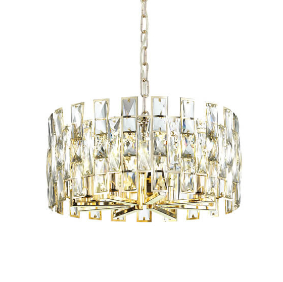 Люстра Tribuno Chandelier 8 Золотой Прозрачный Люстра Tribuno Chandelier 8 Золотой Прозрачный в Липецке | Loft Concept
