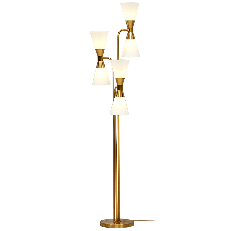 Торшер Fionn Floor lamp Белый Золотой Торшер Fionn Floor lamp Белый Золотой в Липецке | Loft Concept
