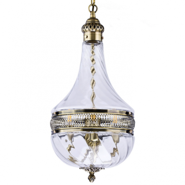 Люстра Capitol Hill Glass Pendant 30 Bronze Темная бронза винтаж Люстра Capitol Hill Glass Pendant 30 Bronze Темная бронза винтаж в Липецке | Loft Concept