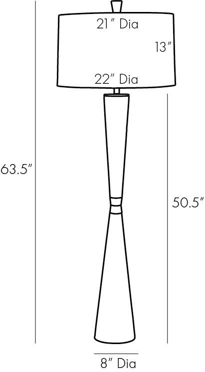 Торшер Arteriors GROM FLOOR LAMP Торшер Arteriors GROM FLOOR LAMP в Липецке