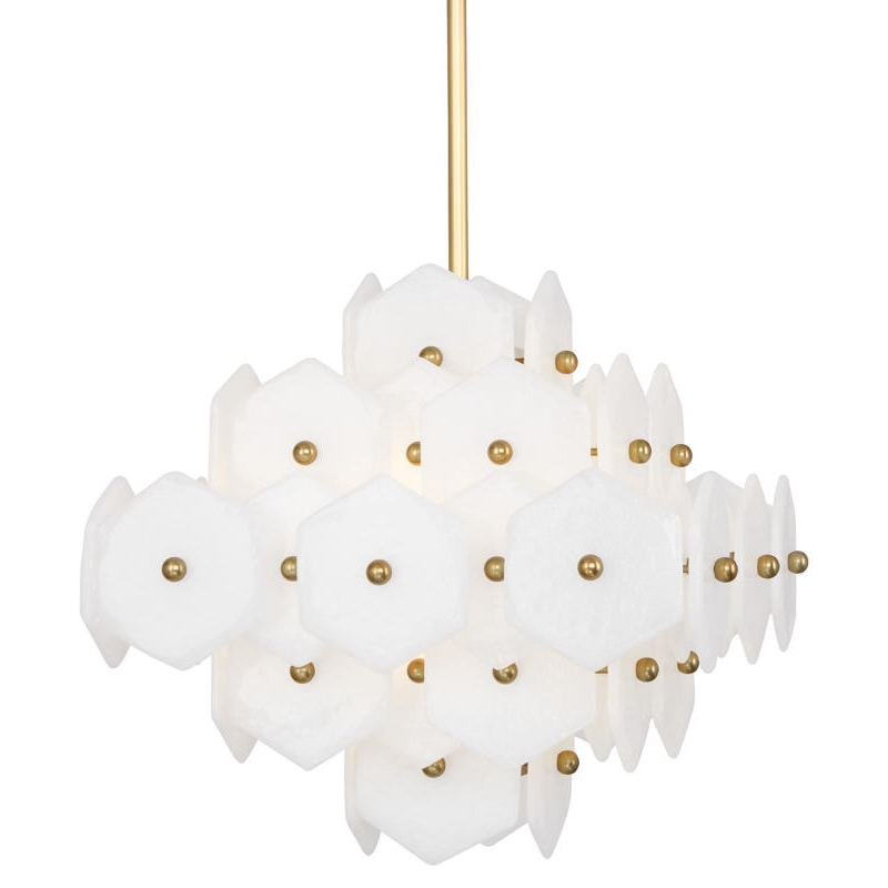 Люстра VIENNA SMALL CHANDELIER Латунь Хром Белый Люстра VIENNA SMALL CHANDELIER Латунь Хром Белый в Липецке | Loft Concept