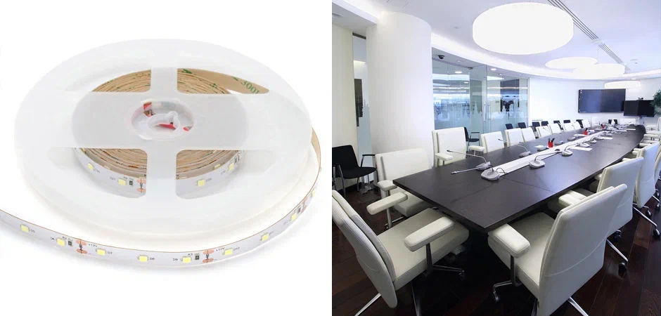 Светодиодная лента 9,6W/m 60LED/m 2835SMD холодный белый Светодиодная лента 9,6W/m 60LED/m 2835SMD холодный белый - Loft-Concept в Липецке