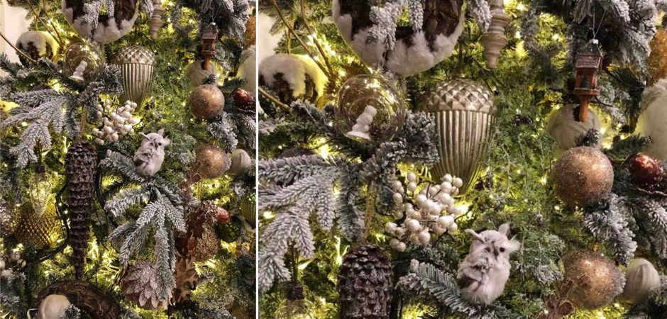 Ель Дизайнерская Украшенная Декором Christmas tree Premium Winter Night Ель Дизайнерская Украшенная Декором Christmas tree Premium Winter Night - Loft-Concept в Липецке