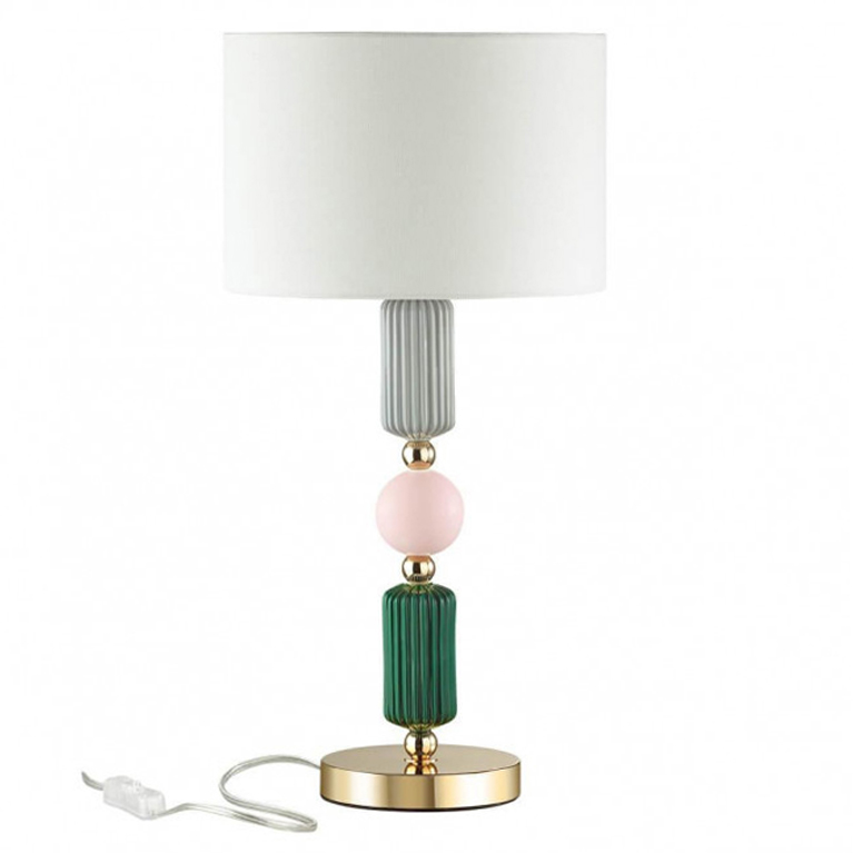 Настольная лампа Керамика Iris Candy table lamp Белый Зеленый Розовый Серый Настольная лампа Керамика Iris Candy table lamp Белый Зеленый Розовый Серый в Липецке | Loft Concept