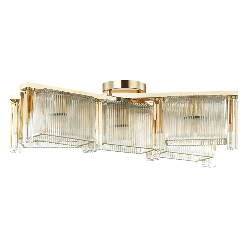 Люстра Madelen Gold Chandelier 5 Глянцевое золото Прозрачный (Transparent) Люстра Madelen Gold Chandelier 5 Глянцевое золото Прозрачный (Transparent) в Липецке | Loft Concept