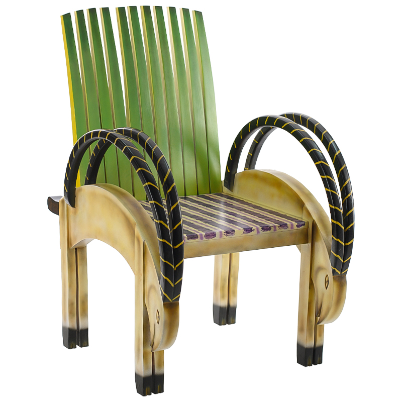 Кресло Oryx Armchair Зеленый Желтый Черный Мульти Кресло Oryx Armchair Зеленый Желтый Черный Мульти в Липецке | Loft Concept