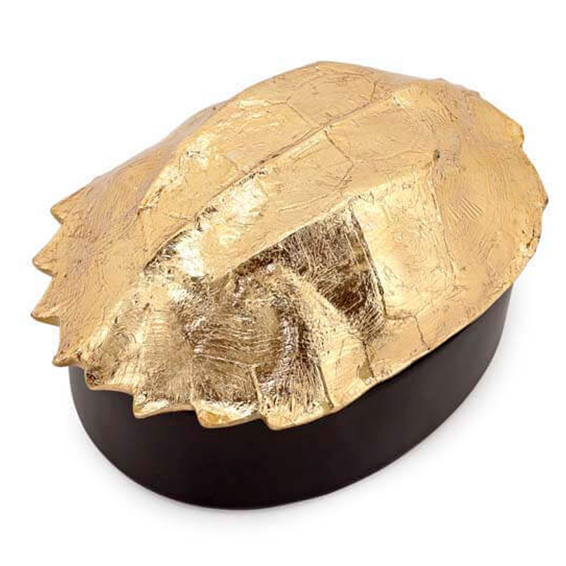 Шкатулка BOX TURTLE Черный Глянцевое золото Шкатулка BOX TURTLE Черный Глянцевое золото в Липецке | Loft Concept