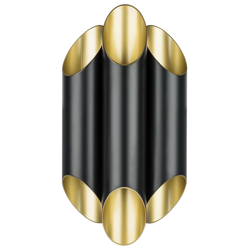 Бра Garbi Trio Black Pipe Organ Sconce Черный Золотой Бра Garbi Trio Black Pipe Organ Sconce Черный Золотой в Липецке | Loft Concept