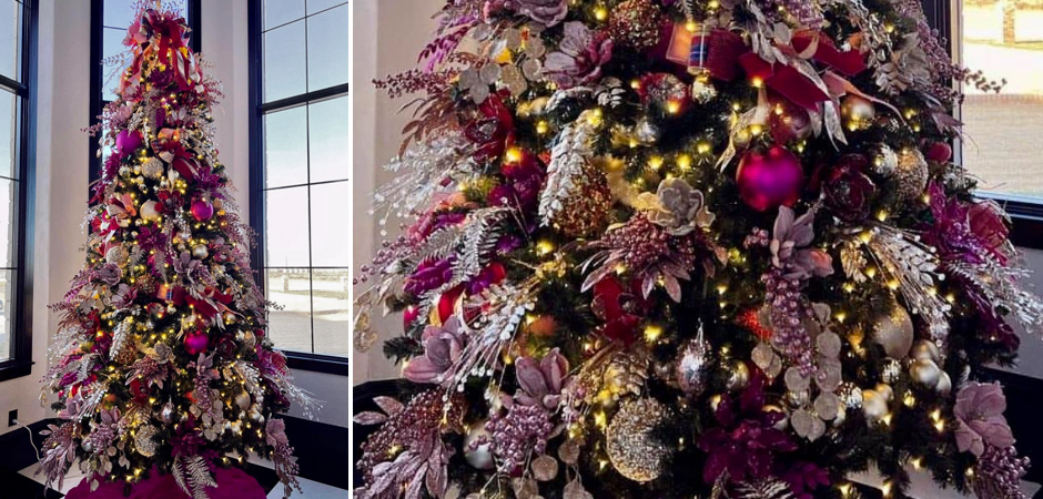 Дизайнерская Елка Премиум украшенная Лиловым Декором Christmas Tree Lilac Premium Дизайнерская Елка Премиум украшенная Лиловым Декором Christmas Tree Lilac Premium - Loft-Concept в Липецке