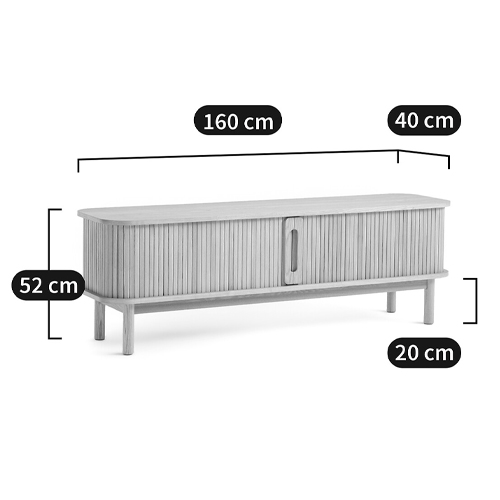 ТВ-тумба с двумя раздвижными дверцами Toinette Light TV Stand ТВ-тумба с двумя раздвижными дверцами Toinette Light TV Stand в Липецке