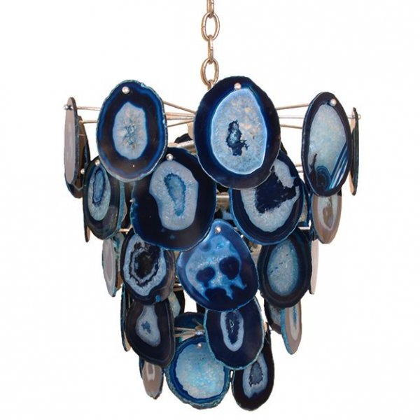 Люстра Marjorie skouras bebe chandelier Agate Синий Латунь Люстра Marjorie skouras bebe chandelier Agate Синий Латунь в Липецке | Loft Concept