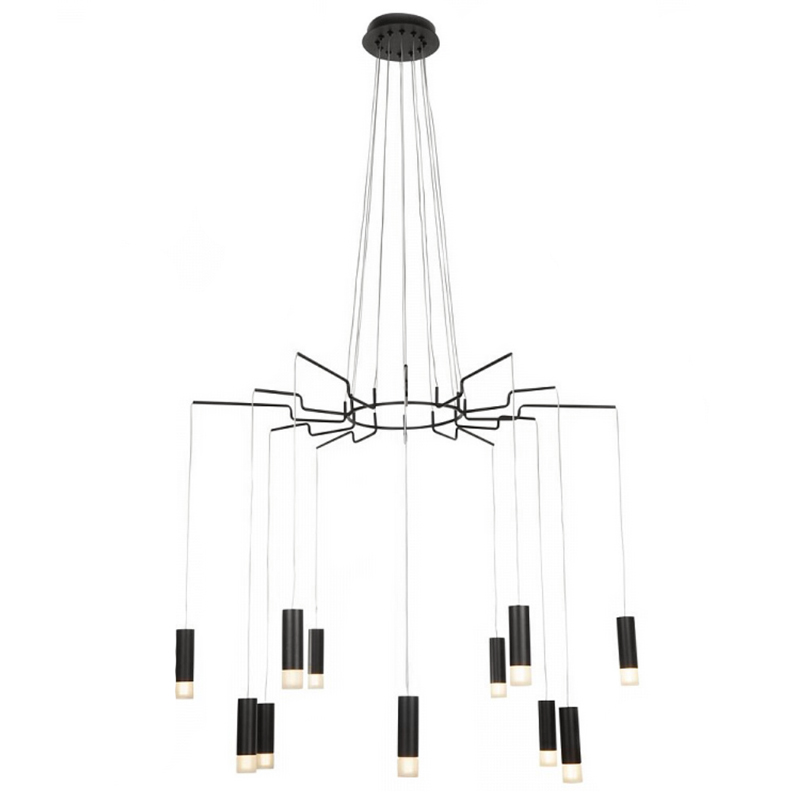 Wireflow LED Black Suspension lam 12 патронов Черный Wireflow LED Black Suspension lam 12 патронов Черный в Липецке | Loft Concept