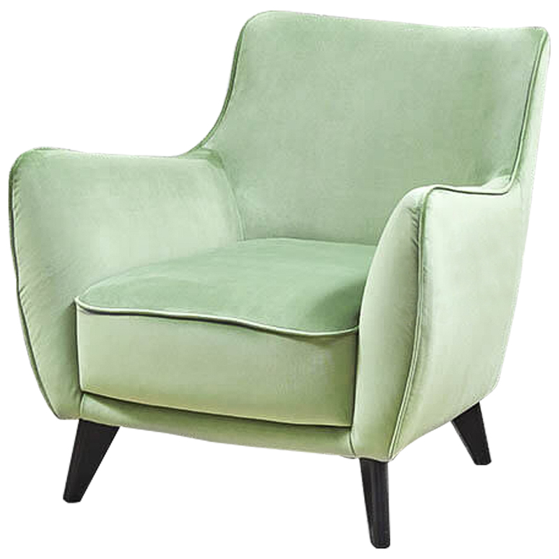 Кресло Mint Softness Chair Зеленый шалфей Черный Кресло Mint Softness Chair Зеленый шалфей Черный в Липецке | Loft Concept