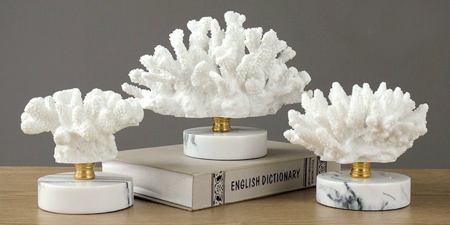 Белый коралл Cluster на подставке Белый коралл Cluster на подставке - Loft-Concept в Липецке