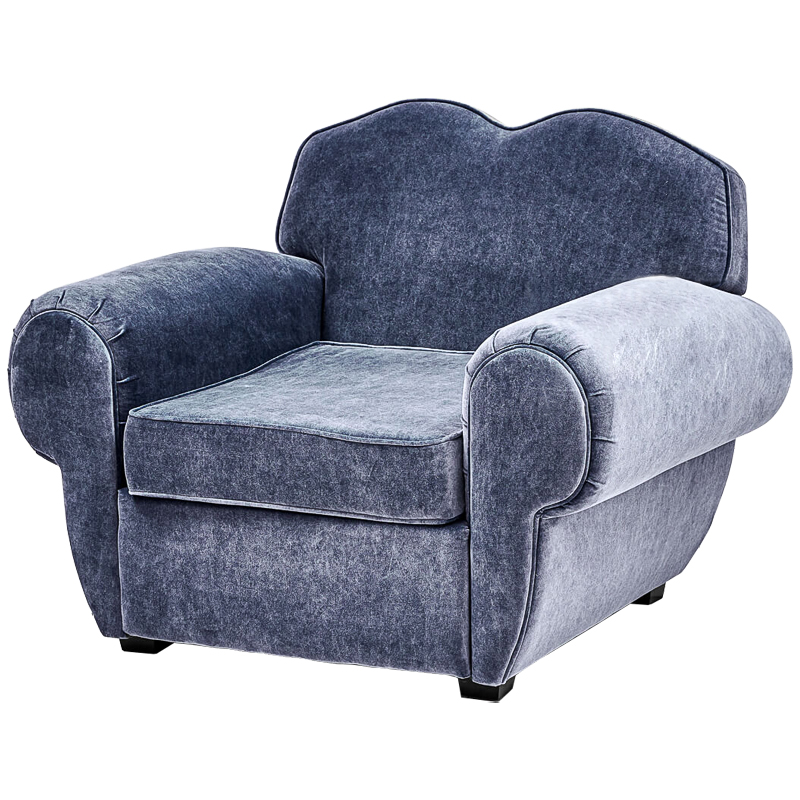 Кресло Braganza Chair Dusty Blueberry Сапфирово-синий Кресло Braganza Chair Dusty Blueberry Сапфирово-синий в Липецке | Loft Concept