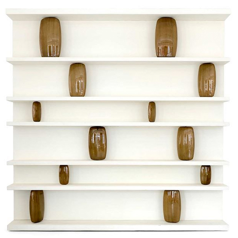 Стеллаж Galet Bookcase Коричневый Белый Стеллаж Galet Bookcase Коричневый Белый в Липецке | Loft Concept