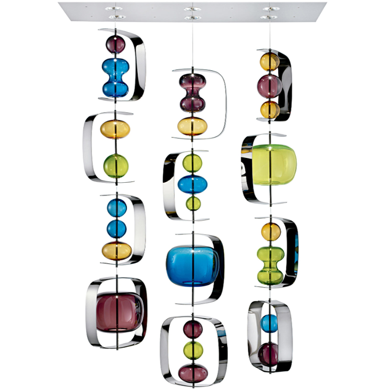 Светильник Barovier & Toso Manhattan Multi Color Мульти Хром Светильник Barovier & Toso Manhattan Multi Color Мульти Хром в Липецке | Loft Concept