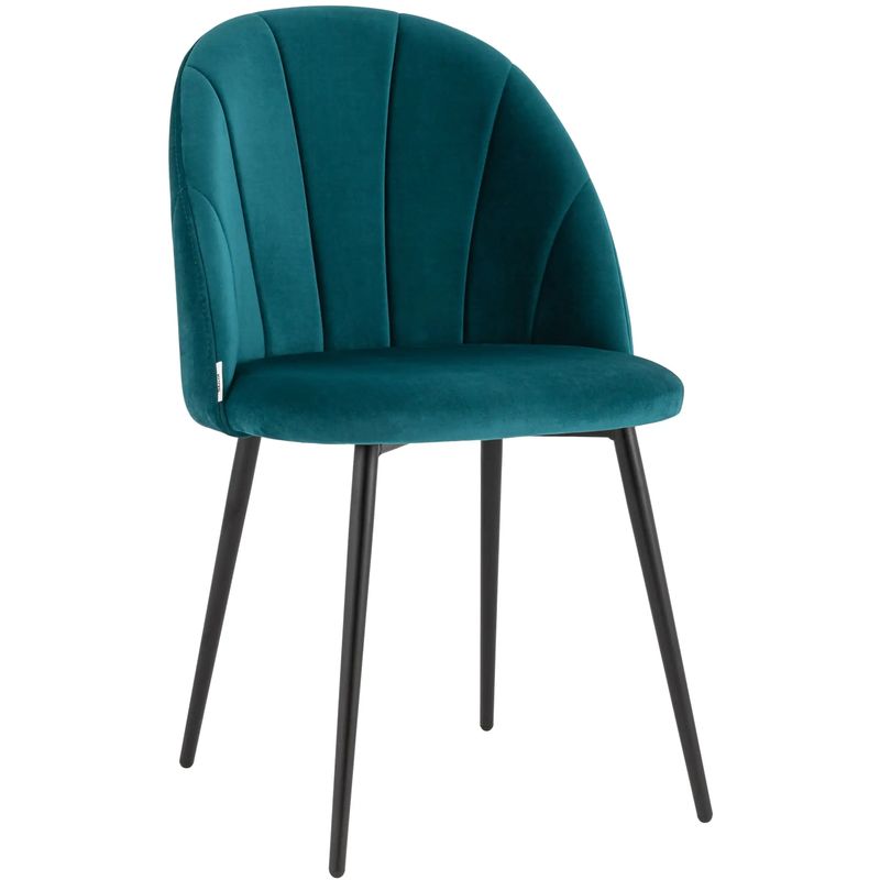 Стул Balsari S Chair Темно-Бирюзовый Велюр Бирюзовый Черный Стул Balsari S Chair Темно-Бирюзовый Велюр Бирюзовый Черный в Липецке | Loft Concept