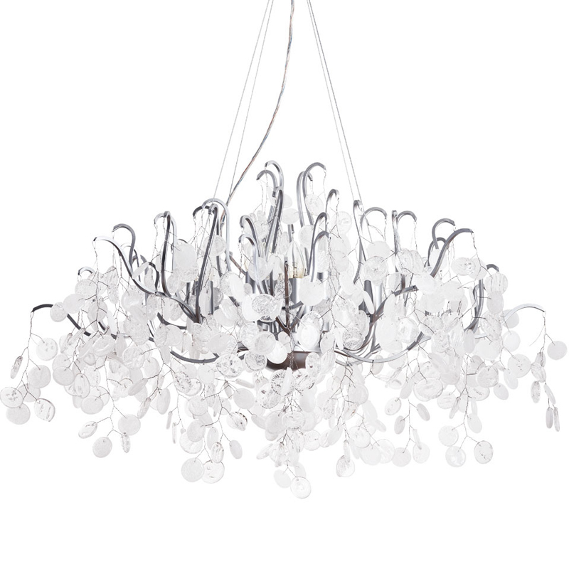 Люстра FAIRYTREE Chandelier Silver 100 Серебряный Прозрачное Стекло Люстра FAIRYTREE Chandelier Silver 100 Серебряный Прозрачное Стекло в Липецке | Loft Concept