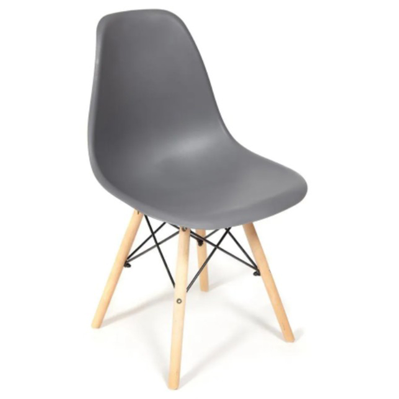 Стул DSW grey Серый Древесина Стул DSW grey Серый Древесина в Липецке | Loft Concept