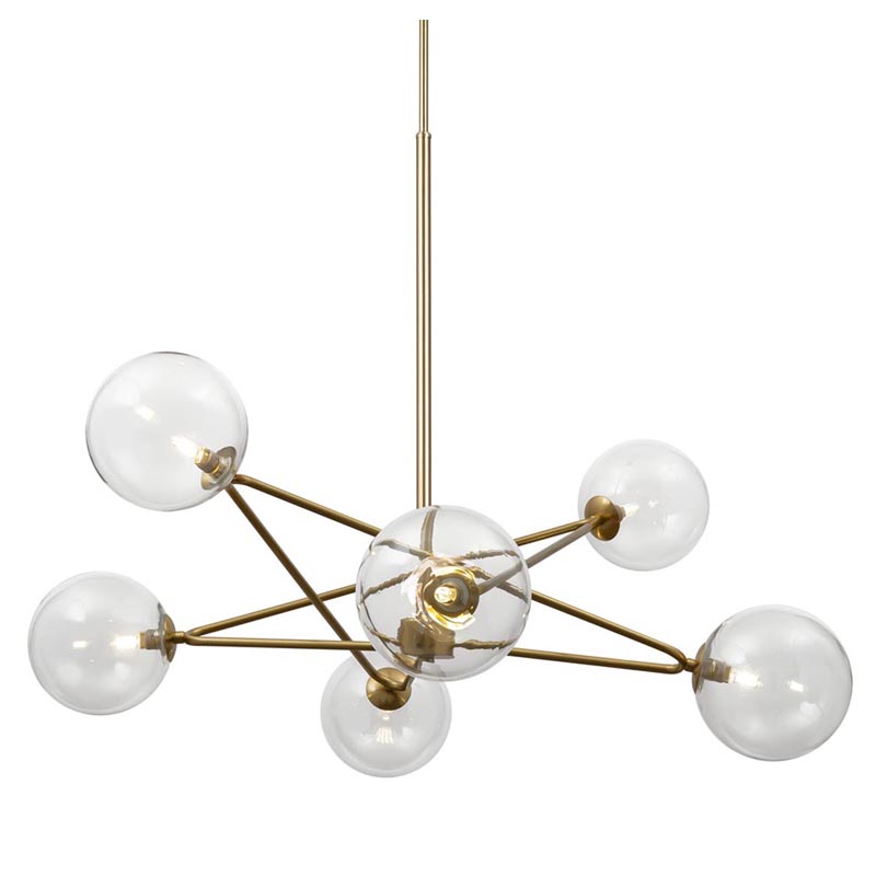Люстра Chandelier Constellation Orbs Transparent Латунь Прозрачное Стекло Люстра Chandelier Constellation Orbs Transparent Латунь Прозрачное Стекло в Липецке | Loft Concept
