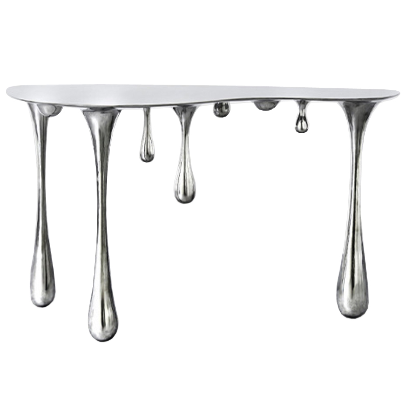 Дизайнерская Консоль Melting Silver Console Zhipeng Tan Серебряный Дизайнерская Консоль Melting Silver Console Zhipeng Tan Серебряный в Липецке | Loft Concept