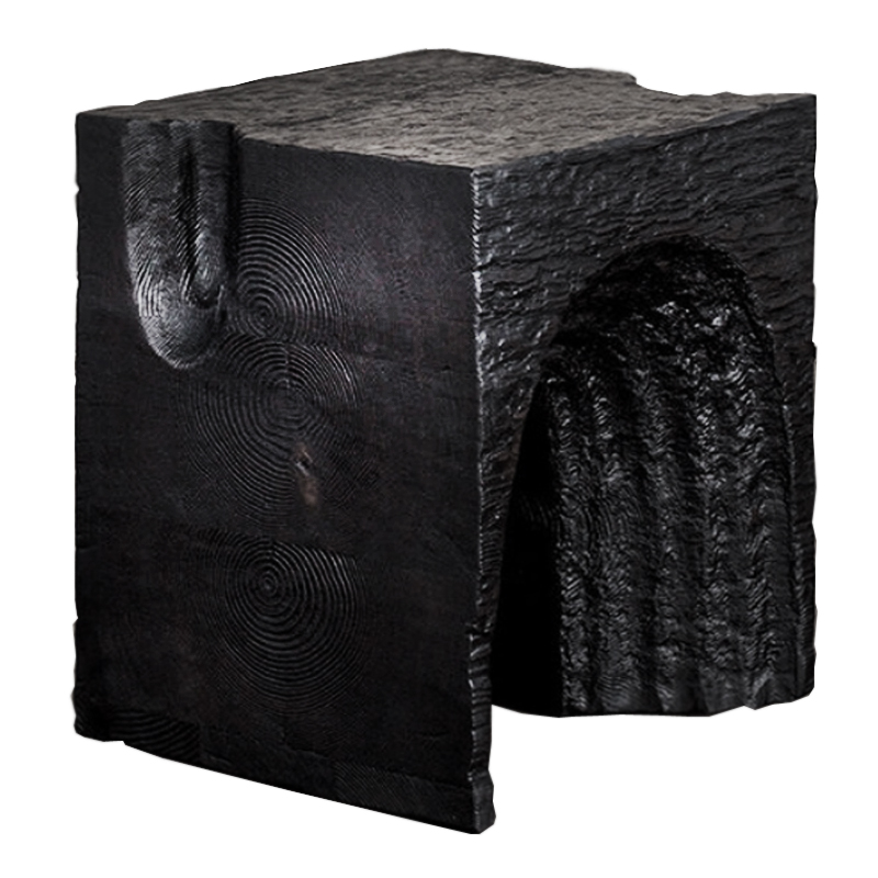 Приставной стол Kelly Wearstler Черный Echo Stool Черный Приставной стол Kelly Wearstler Черный Echo Stool Черный в Липецке | Loft Concept