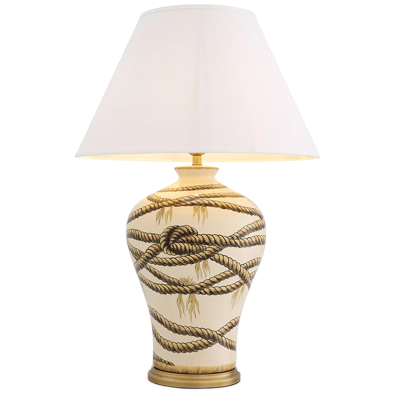 Настольная лампа Eichholtz Table Lamp Hernando Латунь Бежевый ivory ( слоновая кость ) Настольная лампа Eichholtz Table Lamp Hernando Латунь Бежевый ivory ( слоновая кость ) в Липецке | Loft Concept