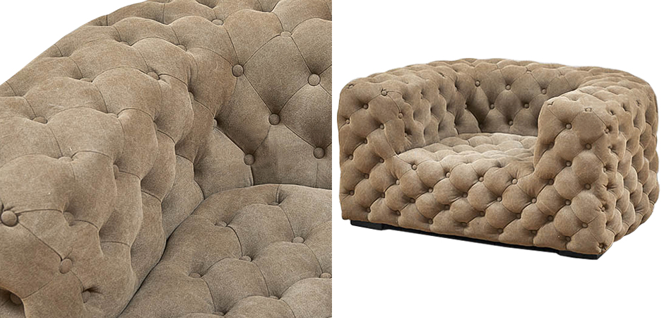 Кресло Soho Tufted Beige Armchair Кресло Soho Tufted Beige Armchair - Loft-Concept в Липецке