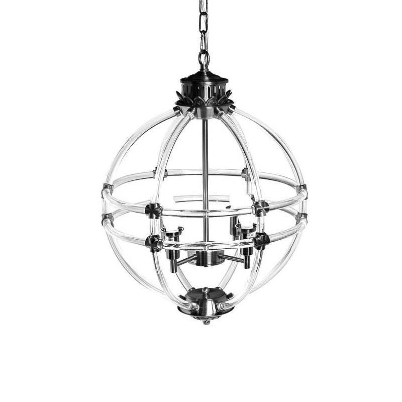 Люстра Eichholtz Chandelier Impero Silver Никель Прозрачный Люстра Eichholtz Chandelier Impero Silver Никель Прозрачный в Липецке | Loft Concept