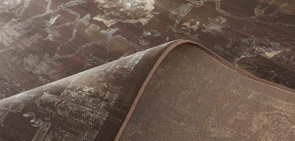 Ковёр из вискозы Indian pattern Choco Ковёр из вискозы Indian pattern Choco - Loft-Concept в Липецке