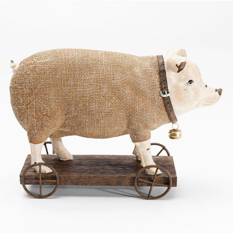 Статуэтка поросенок Brown pig Коричневый ivory ( слоновая кость ) Статуэтка поросенок Brown pig Коричневый ivory ( слоновая кость ) в Липецке | Loft Concept